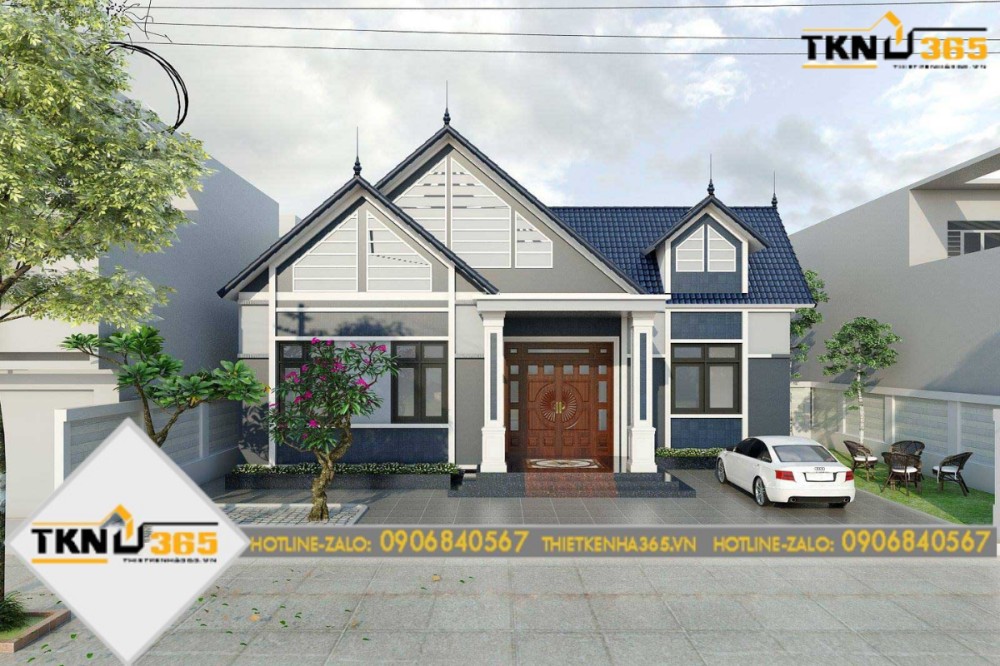 nhà cấp 4 mái thái