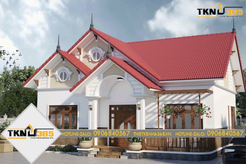 nhà cấp 4 mái thái