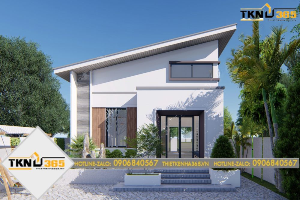 nhà cấp 4 mái thái 3 phòng ngủ