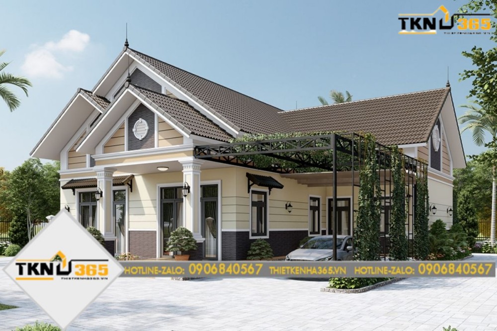 nhà cấp 4 mái thái