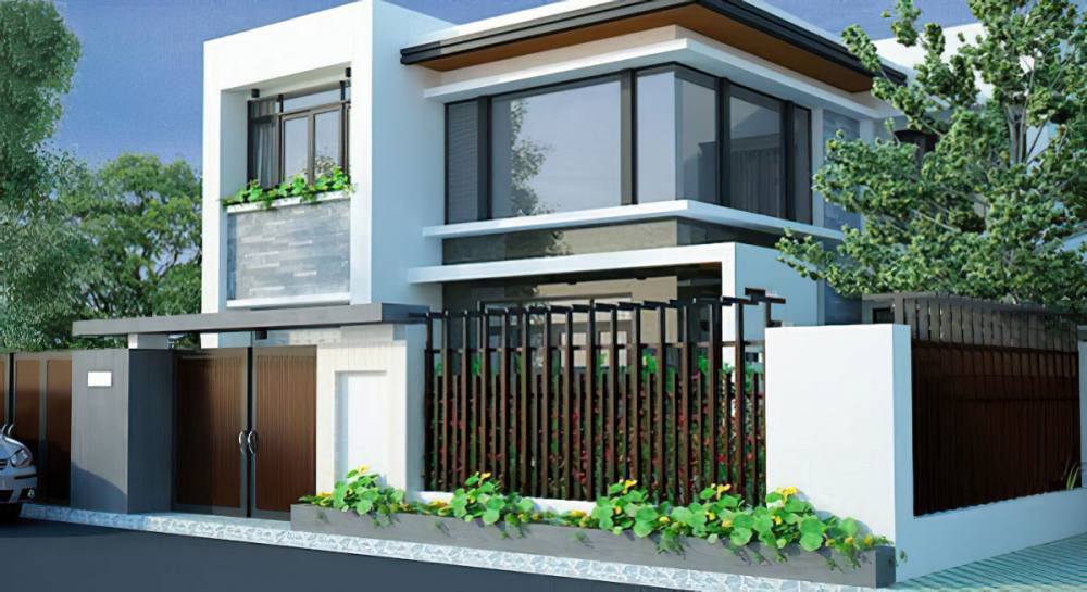 nhà đẹp hình vuông 8x8