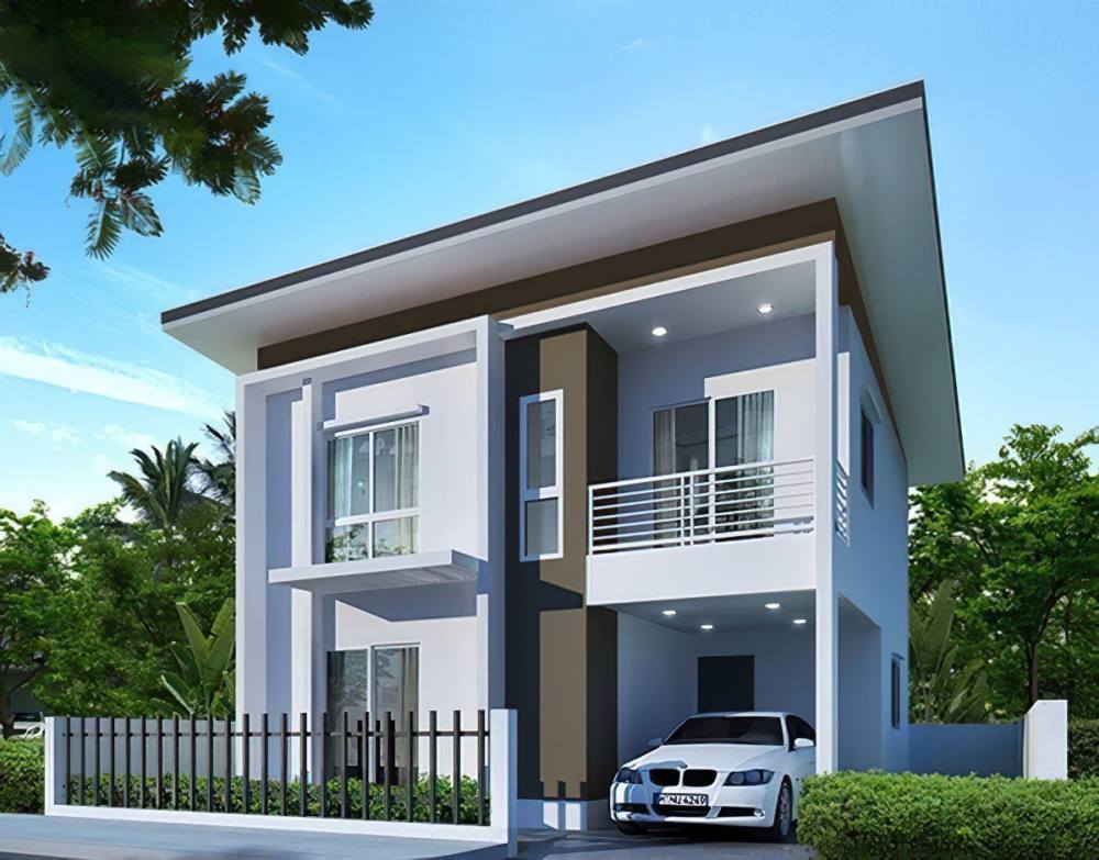 nhà đẹp hình vuông 8x8