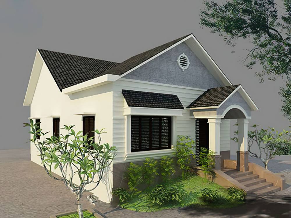 nhà đẹp hình vuông 8x8