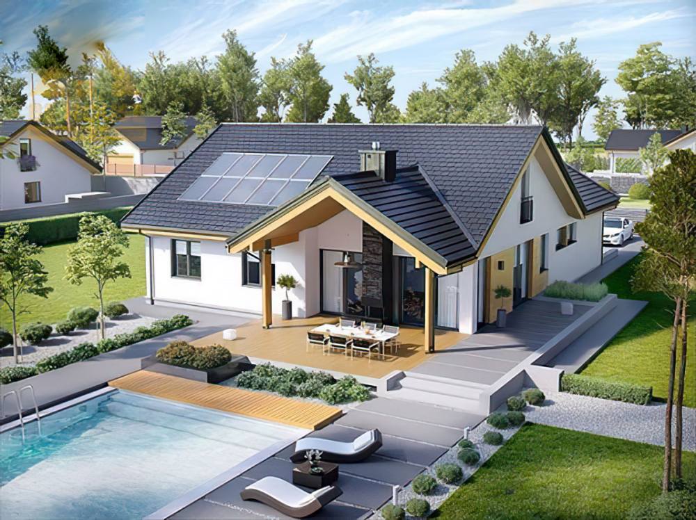 nhà đẹp hình vuông 8x8