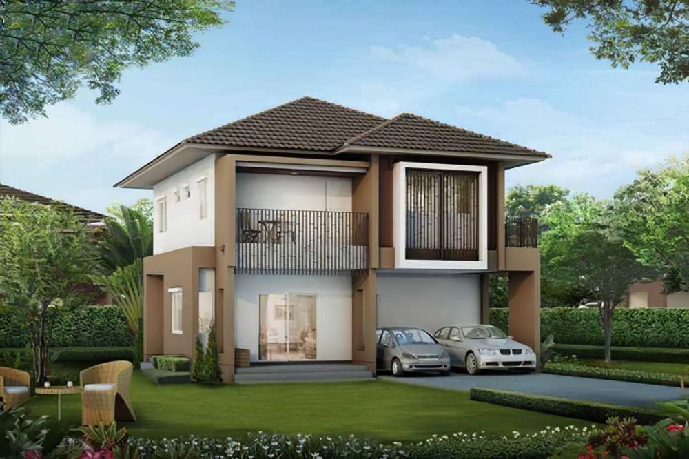 nhà đẹp hình vuông 8x8