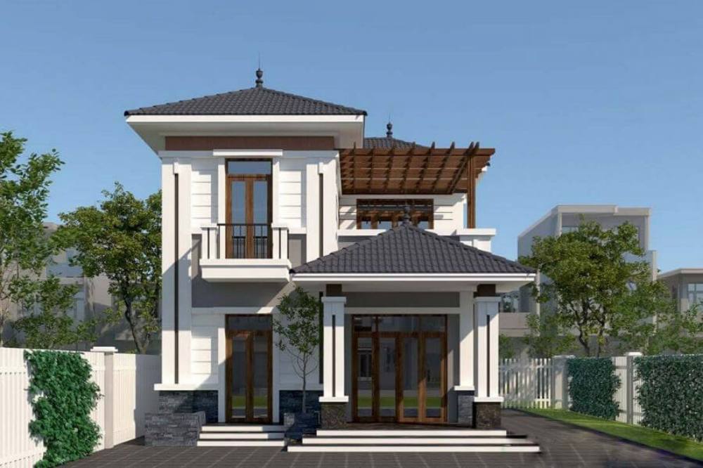 nhà đẹp hình vuông 8x8