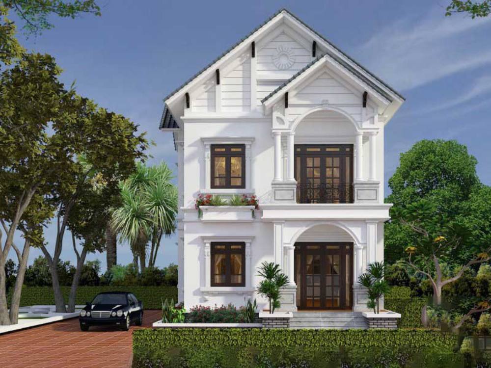 nhà đẹp hình vuông 8x8