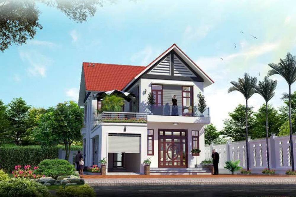 nhà đẹp hình vuông 8x8