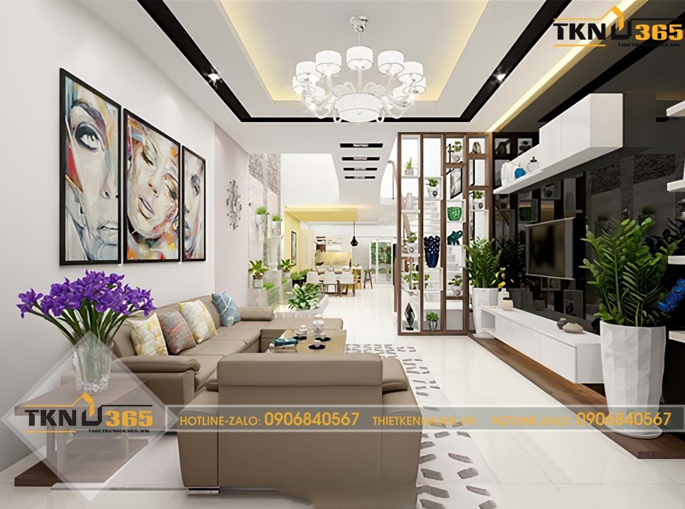 nhà lệch tầng 5x15 