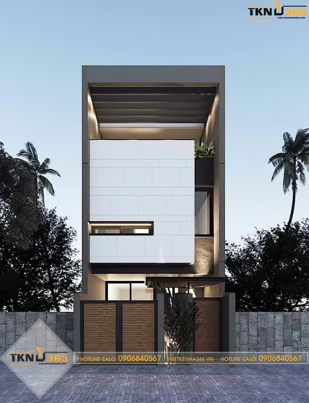 nhà lệch tầng 5x15 