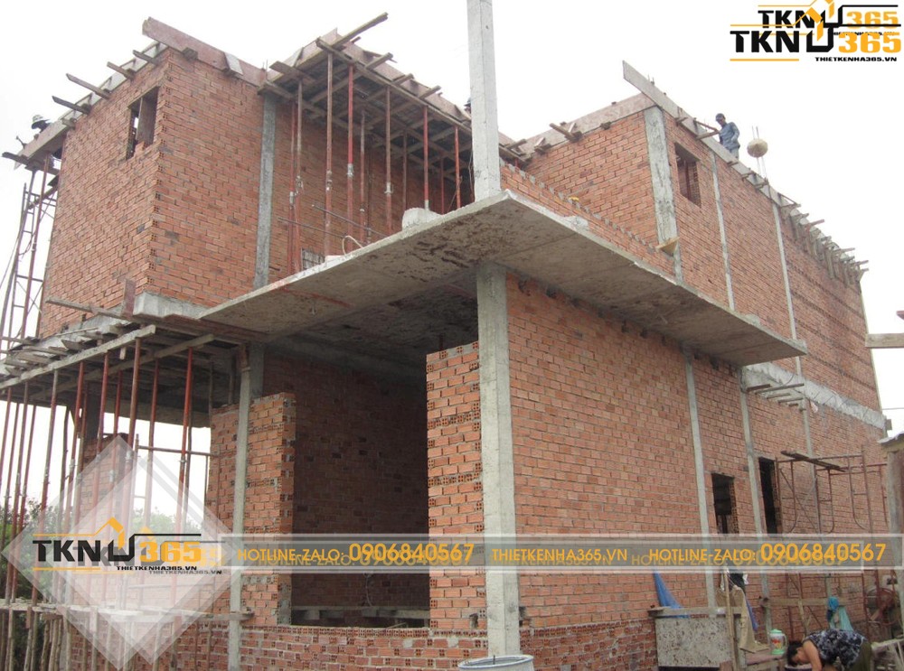 nhà lệch tầng đẹp 5m