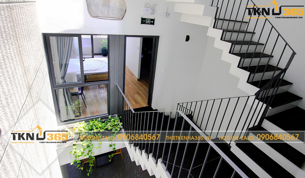 nhà lệch tầng đẹp 5m