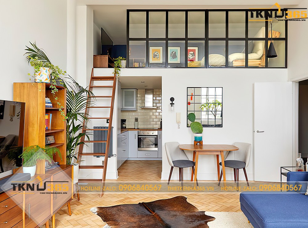 nhà lệch tầng đẹp 5m