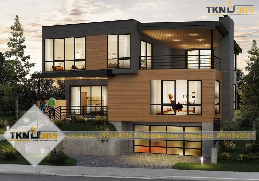 Thiết kế nhà có tầng hầm 5x20