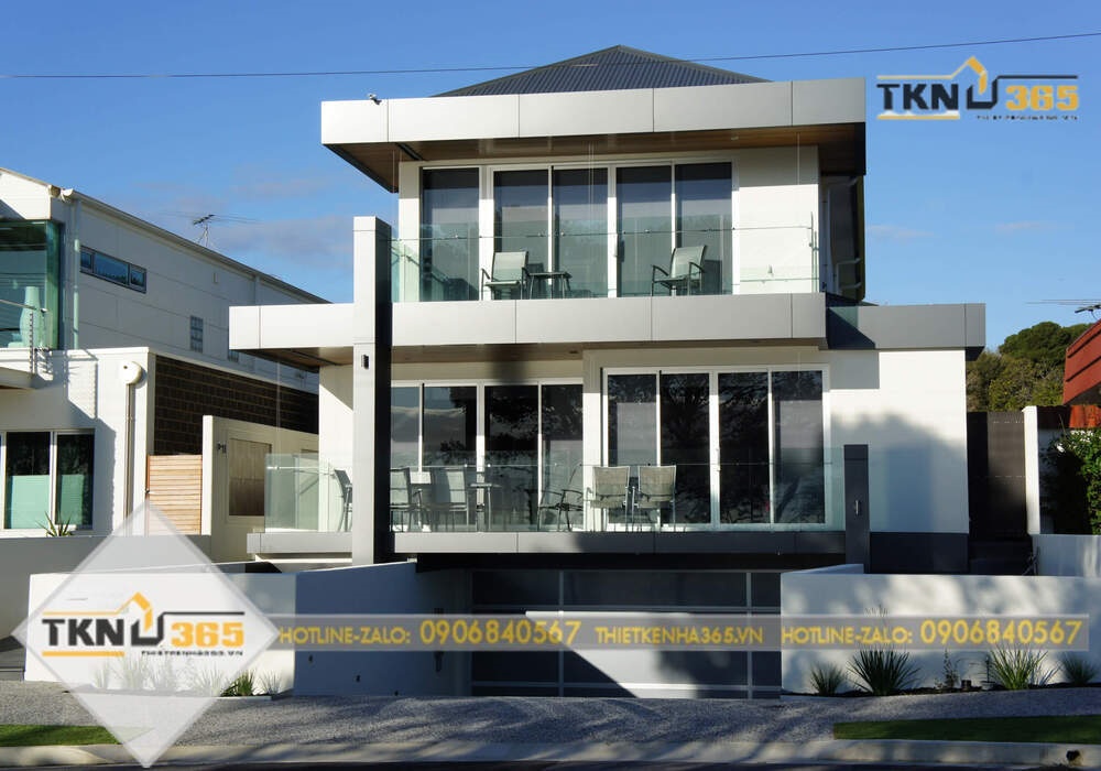 Thiết kế nhà có tầng hầm 5x20