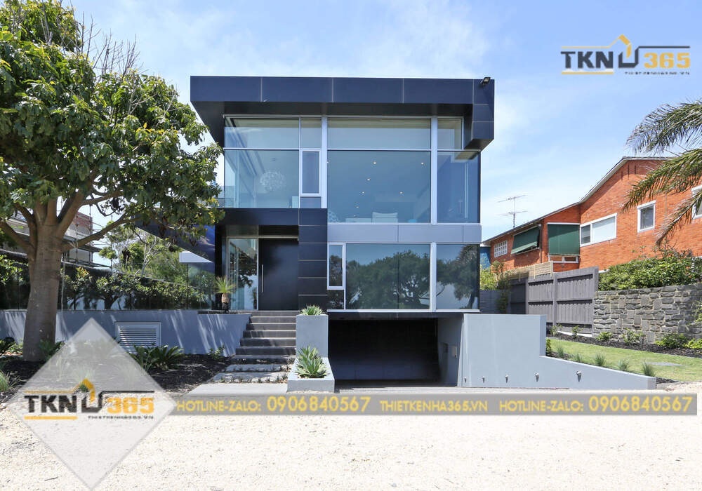 Thiết kế nhà có tầng hầm 5x20