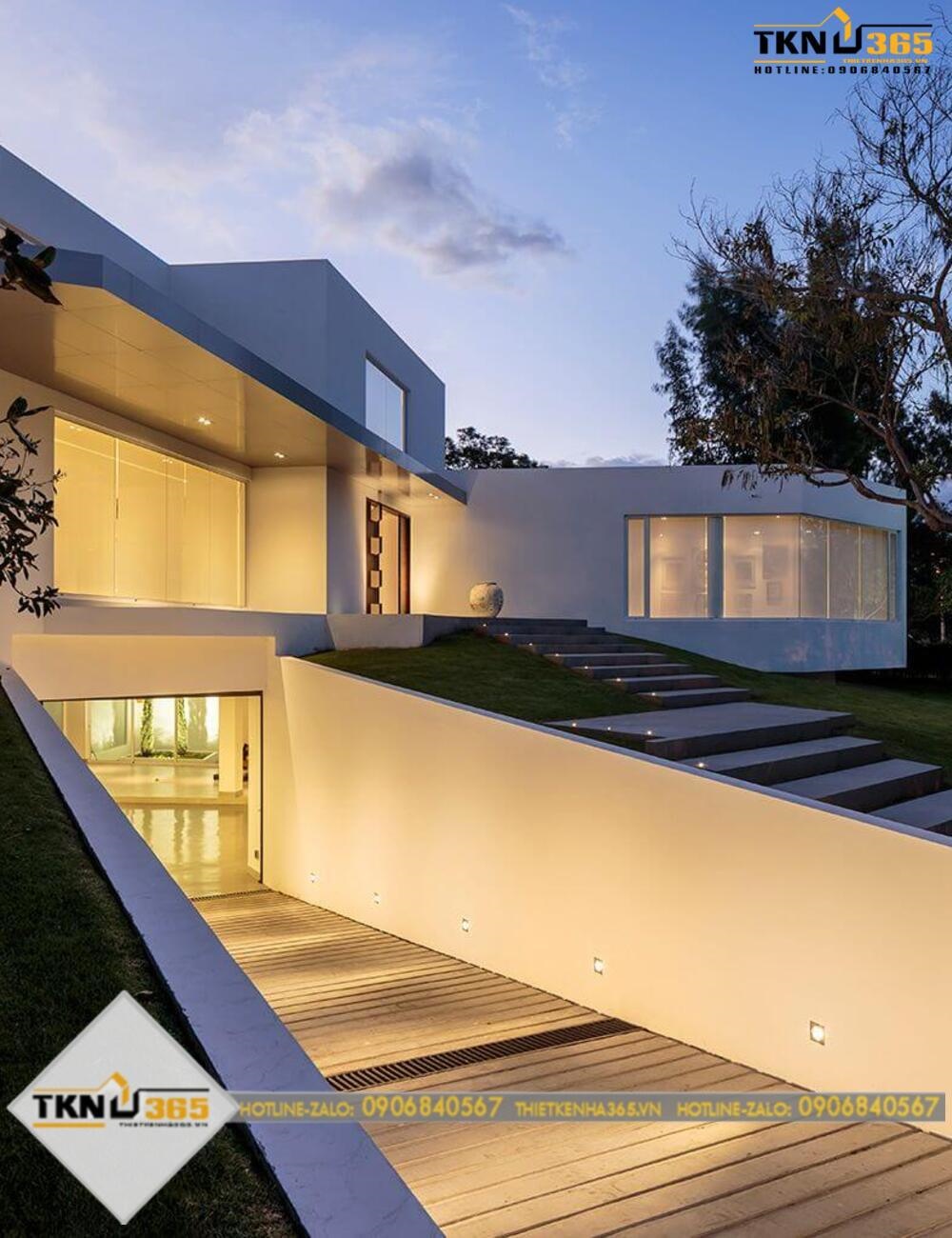 Thiết kế nhà có tầng hầm 5x20