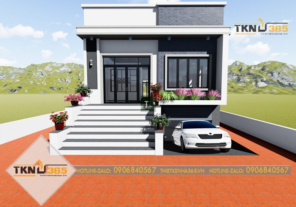 Thiết kế nhà có tầng hầm 5x20m