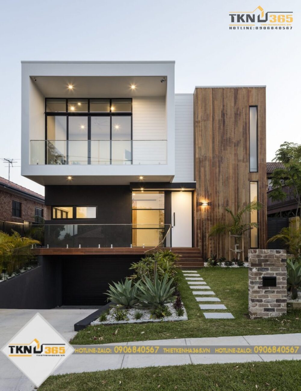 Thiết kế nhà có tầng hầm 5x20