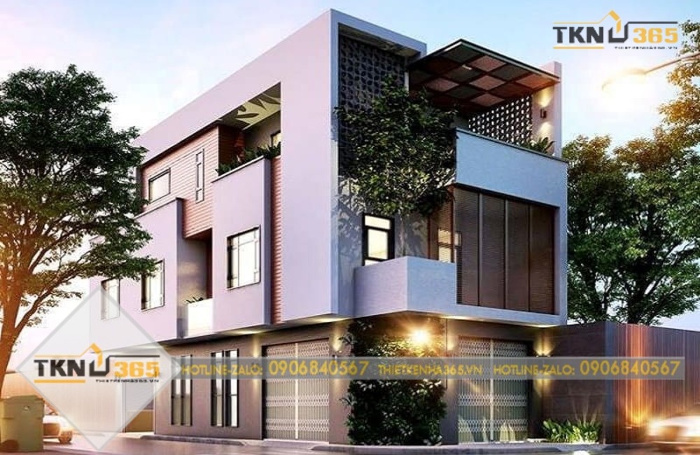 Thiết kế nhà mặt tiền 8m sâu 5m