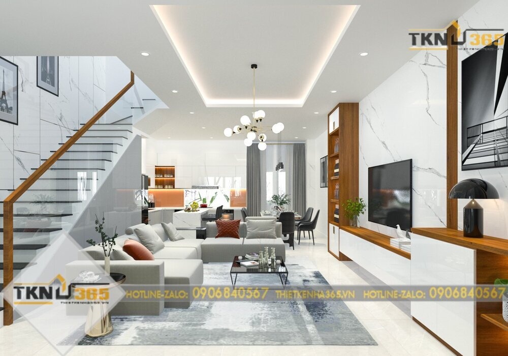 Thiết kế nhà ngang 6m dài 15m