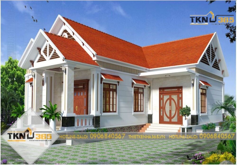 Thiết kế nhà ngang 8m