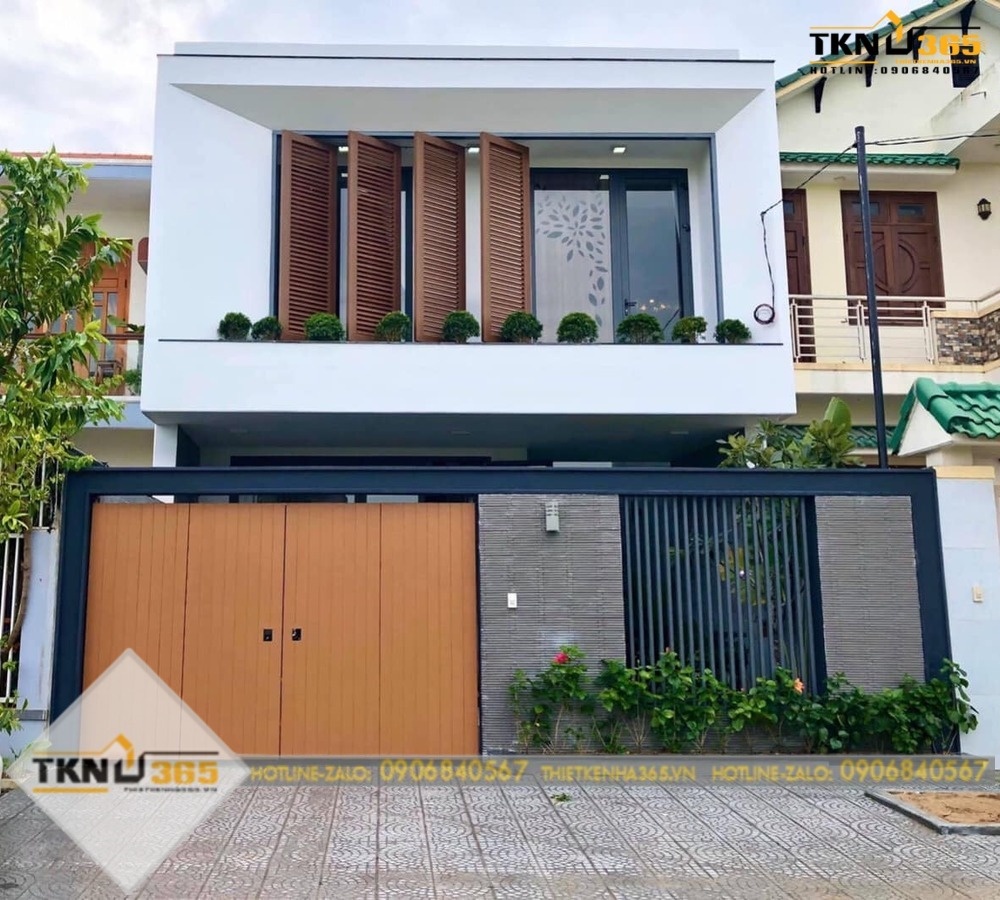 thiết kế nhà phố chiều rộng 7m