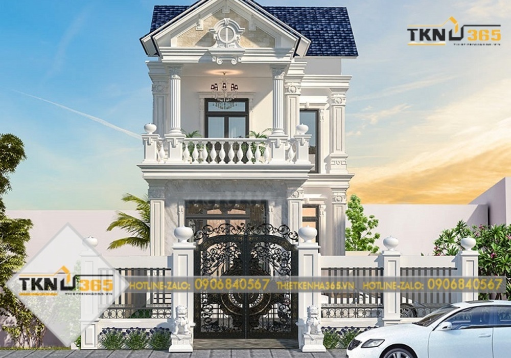 thiết kế nhà phố chiều rộng 7m