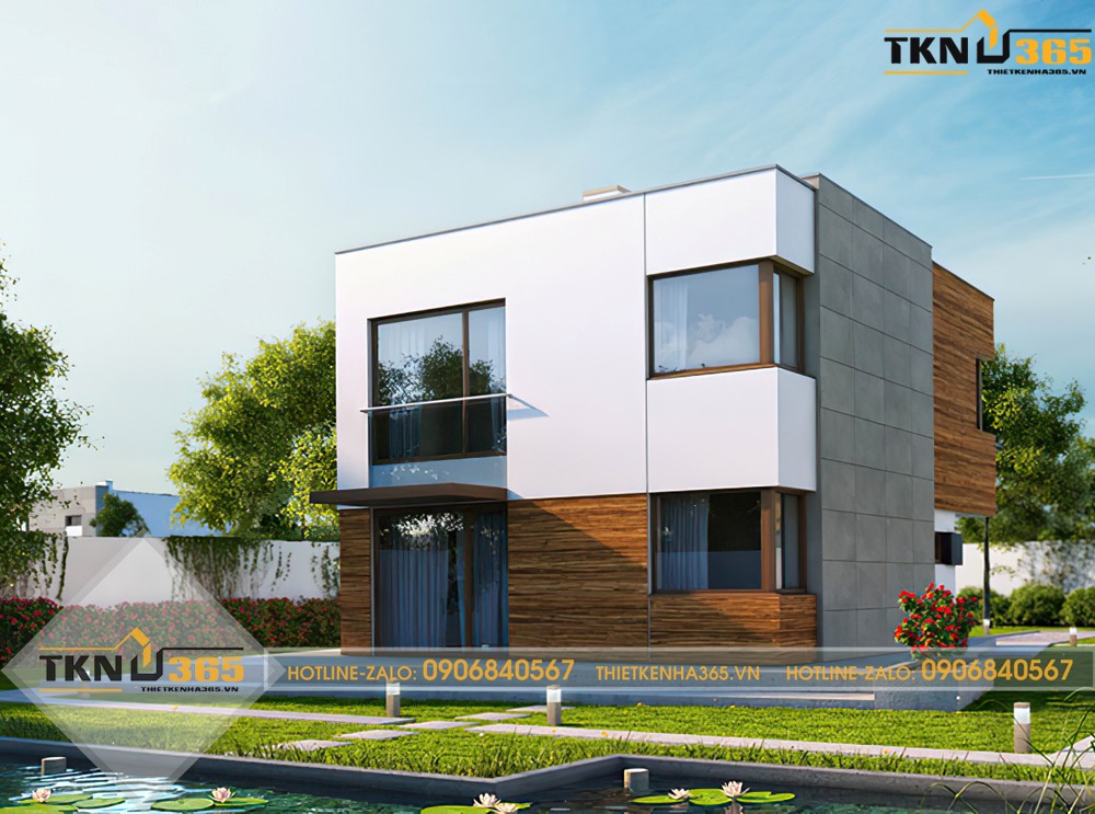 thiết kế nhà vuông