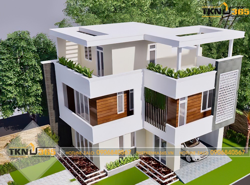 thiết kế nhà vuông