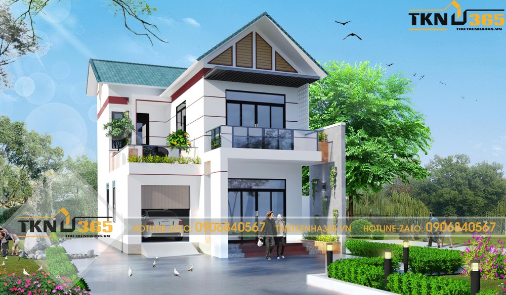 thiết kế nhà vuông