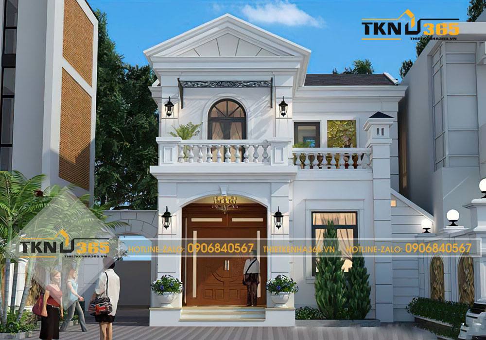 thiết kế nhà vuông 9x10