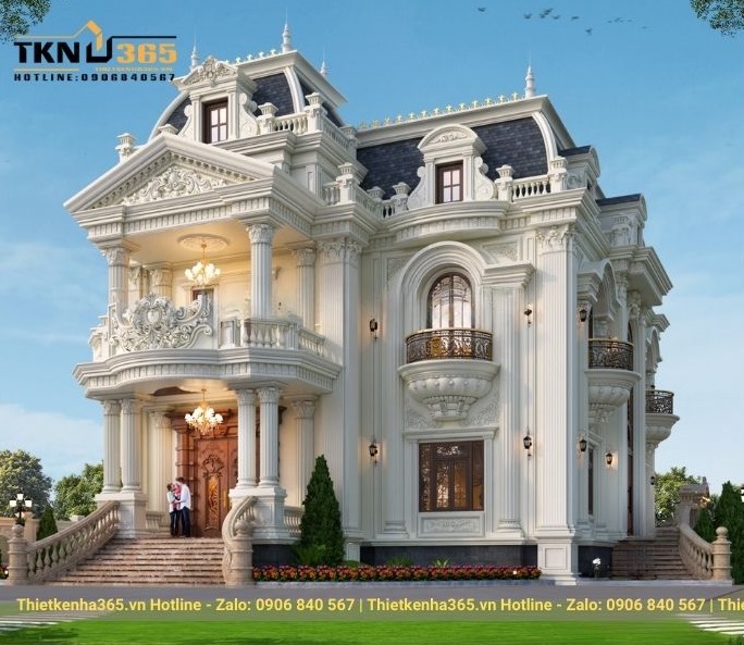 Thiết kế Biệt thự lâu đài kiểu pháp