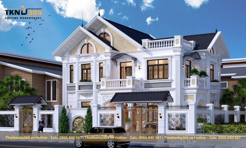 thiết kế biệt thự phố cổ điển