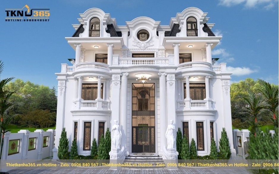 biệt thự cổ điển 3 tầng