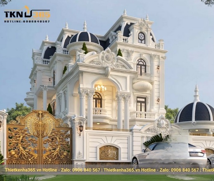 Mẫu thiết kế biệt thự cổ điển 3 tầng