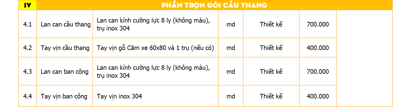 chi phí xây nhà 3 tầng