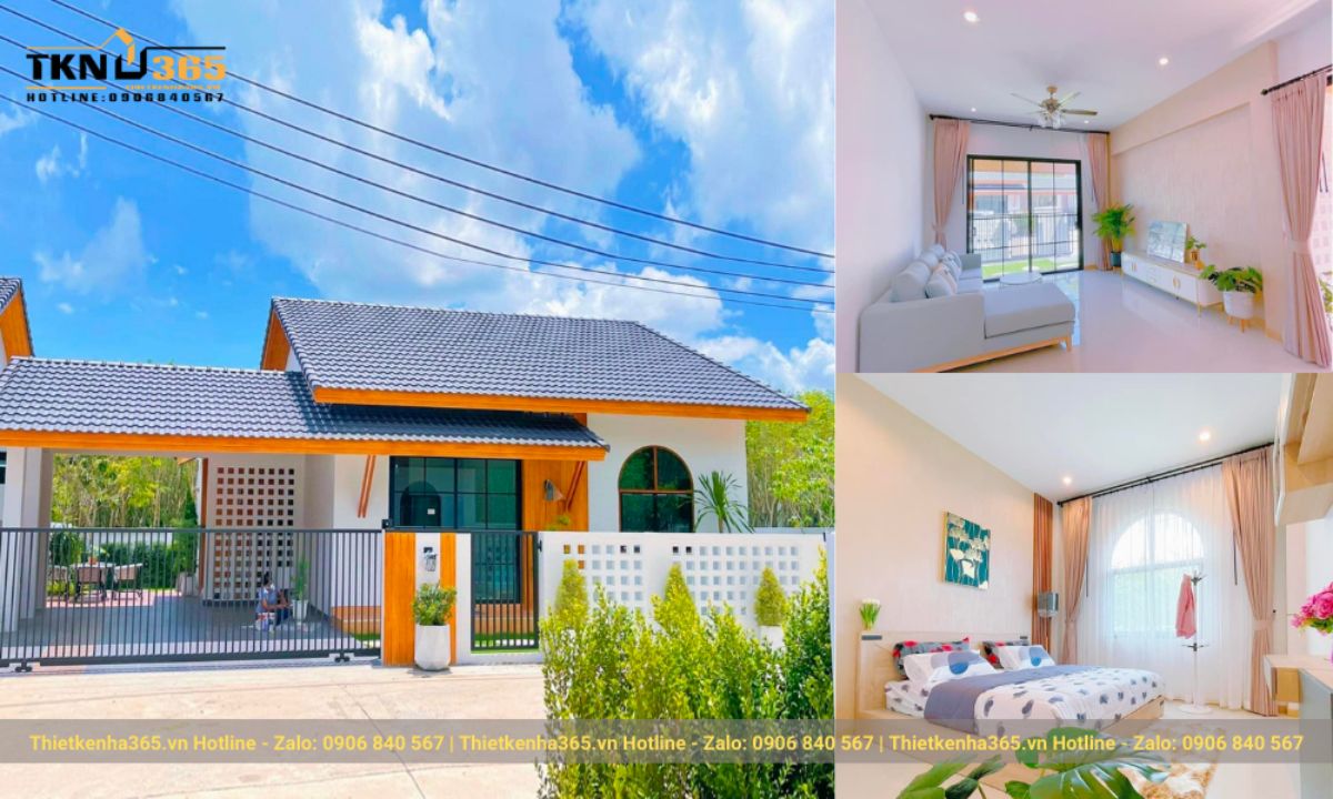 nhà cấp 4 đã hoàn thiện trọn gói giá rẻ