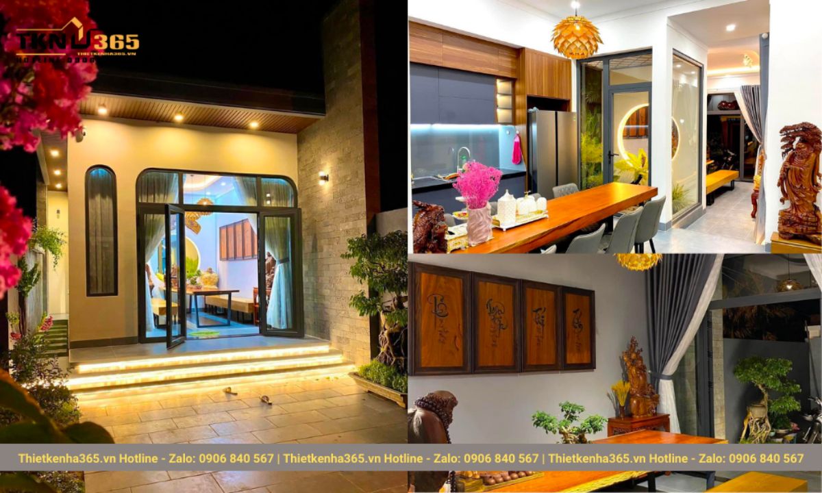 mẫu nhà cấp 4 đã thi công hoàn thiện