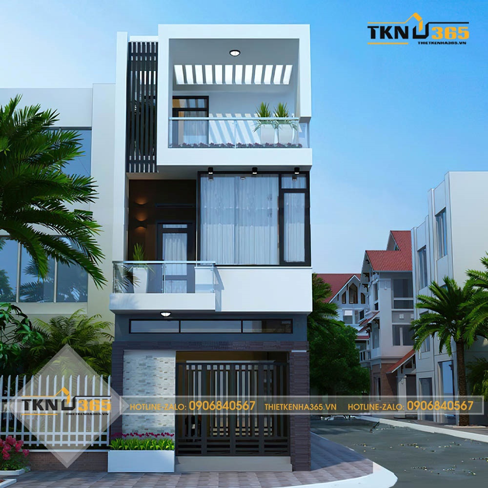 mẫu nhà ống 3 tầng mặt tiền 5m