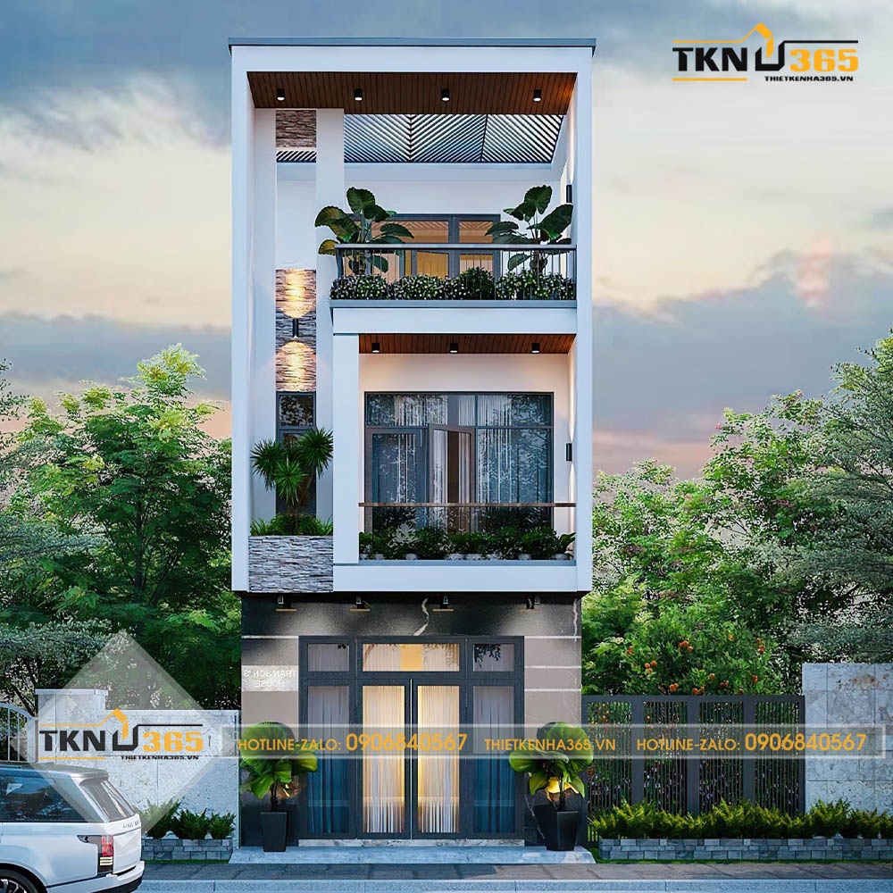 mẫu nhà ống 3 tầng mặt tiền 5m