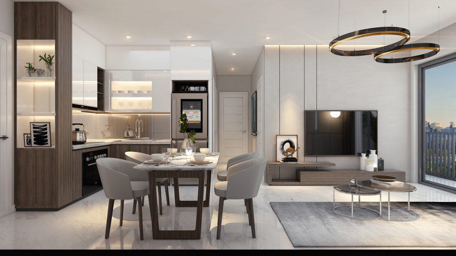 Mẫu nhà ống đẹp 3 tầng 6m mặt tiền mái bằng