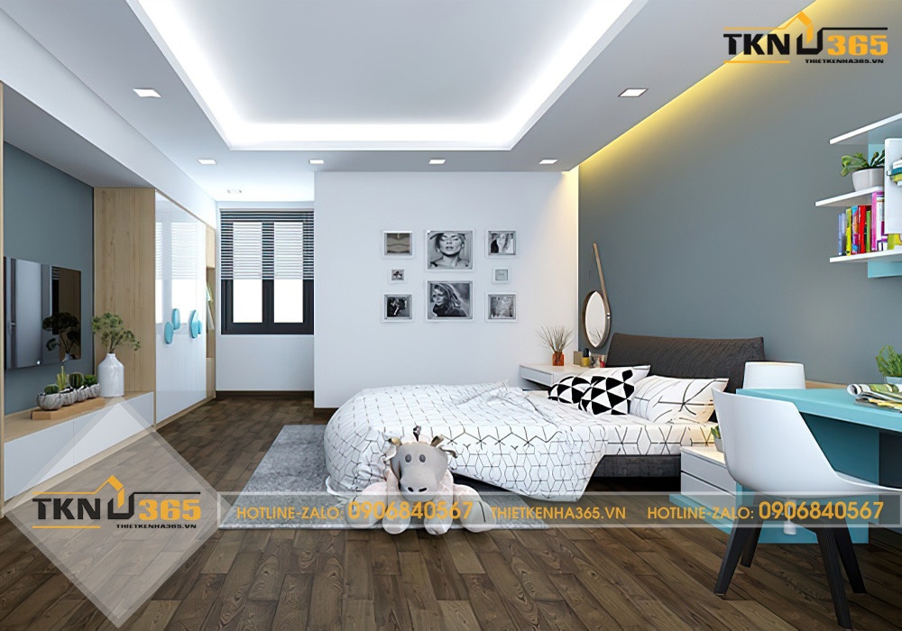 mẫu thiết kế nhà 2 tầng 6x15