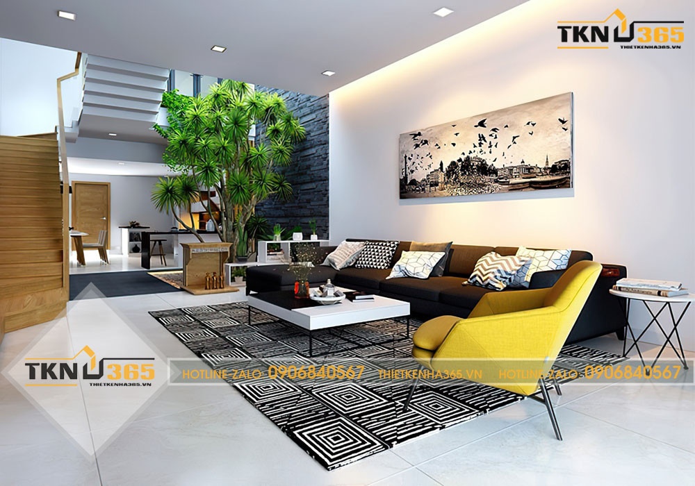 mẫu thiết kế nhà 2 tầng 6x15