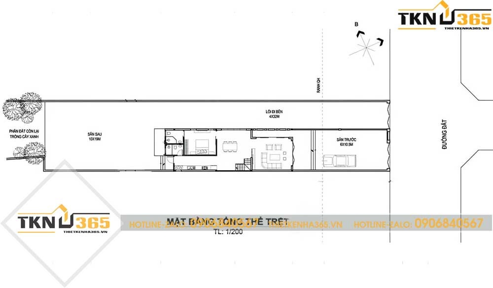 mẫu thiết kế nhà 2 tầng 6x15