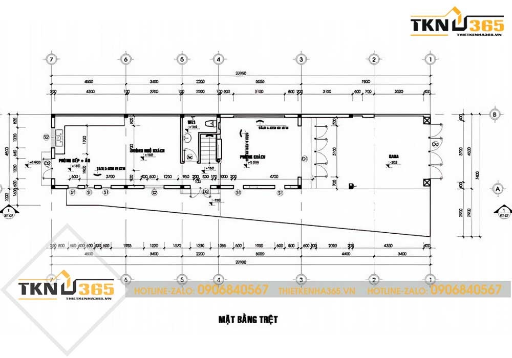 mẫu thiết kế nhà 2 tầng 6x15