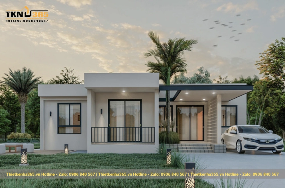 Biệt thự 1 tầng 100m2