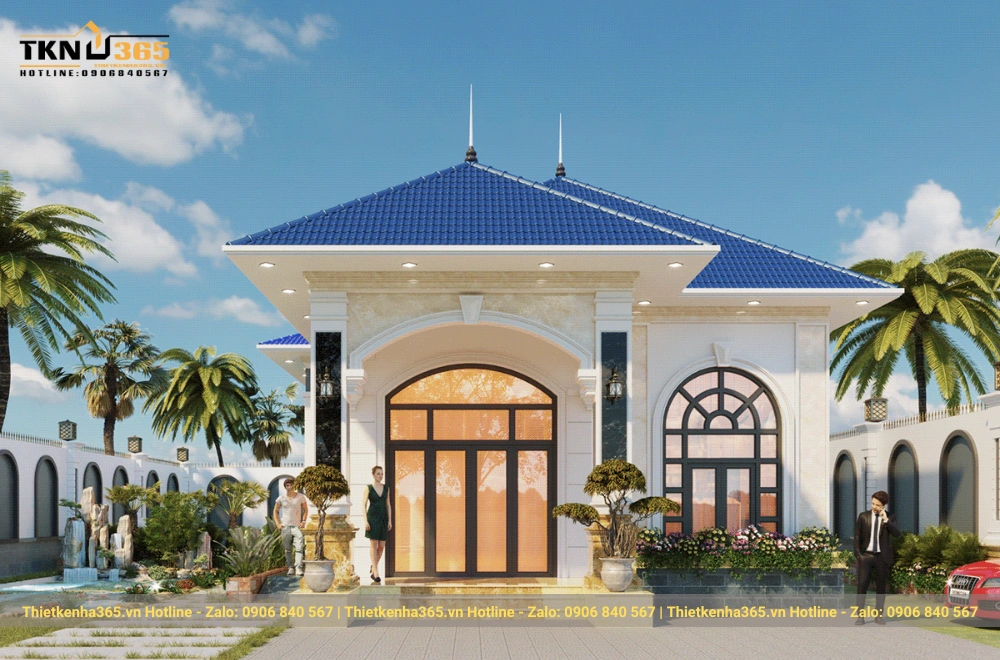 Thiết kế biệt thự nhà vườn 1 tầng