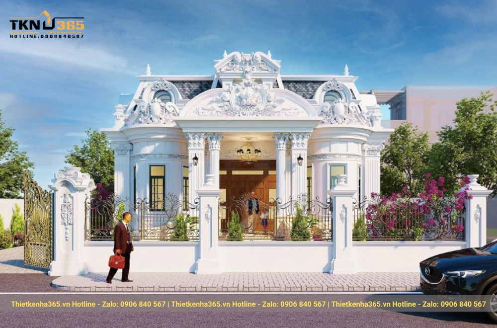 Biệt thự mái Mansard 1 tầng