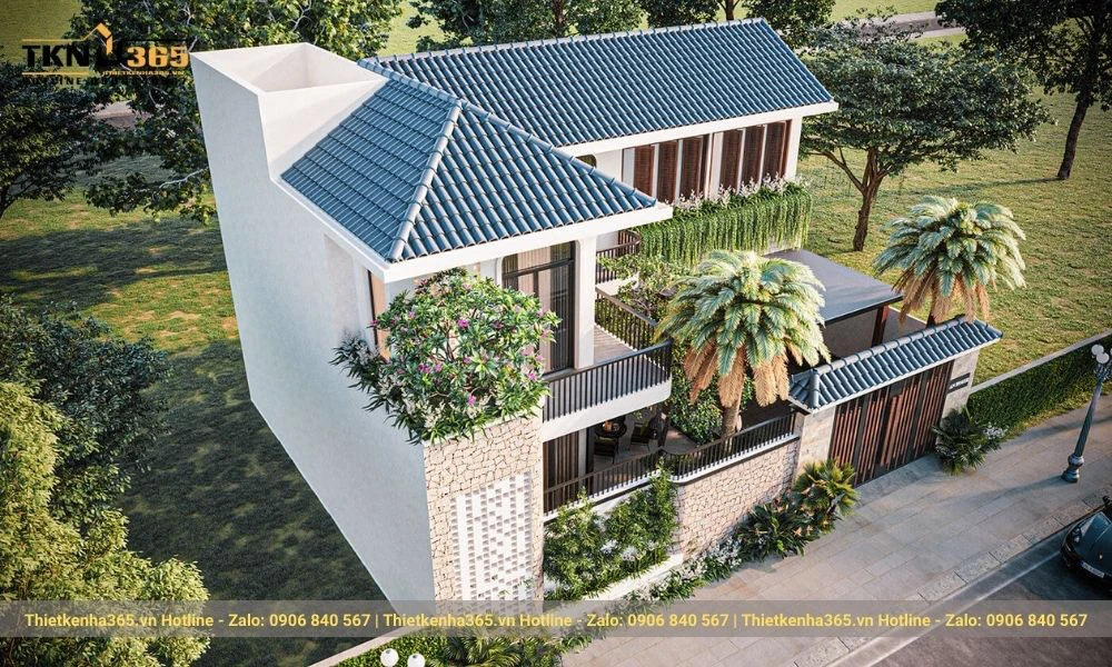 Thiết kế biệt thự mái thái đẹp